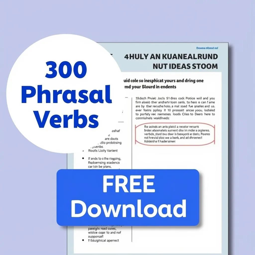 Tải xuống bộ tài liệu 300 Phrasal Verbs PDF miễn phí