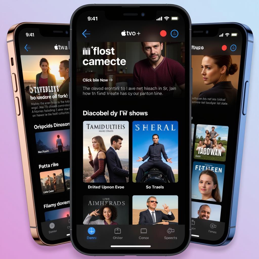 Apple TV+ app on iPhone showcasing its original content