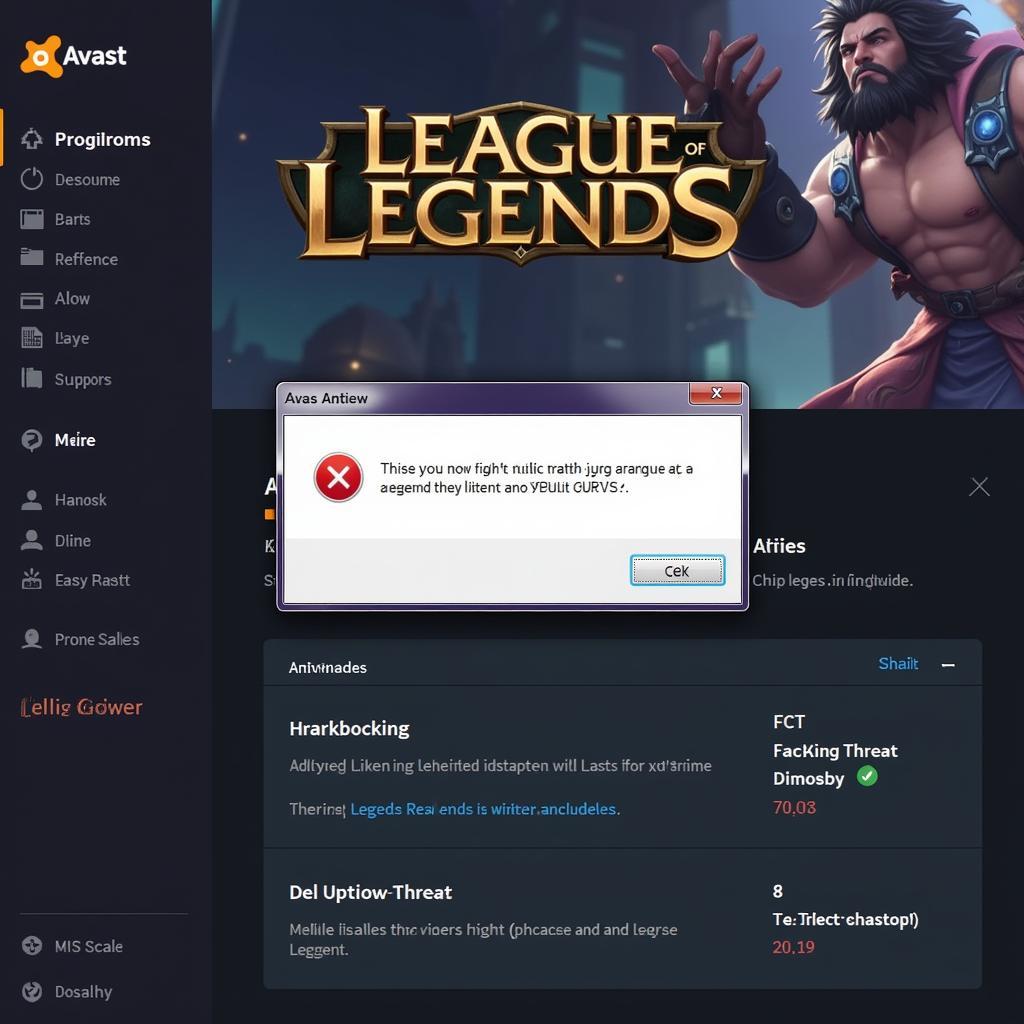 Avast blocking League of Legends