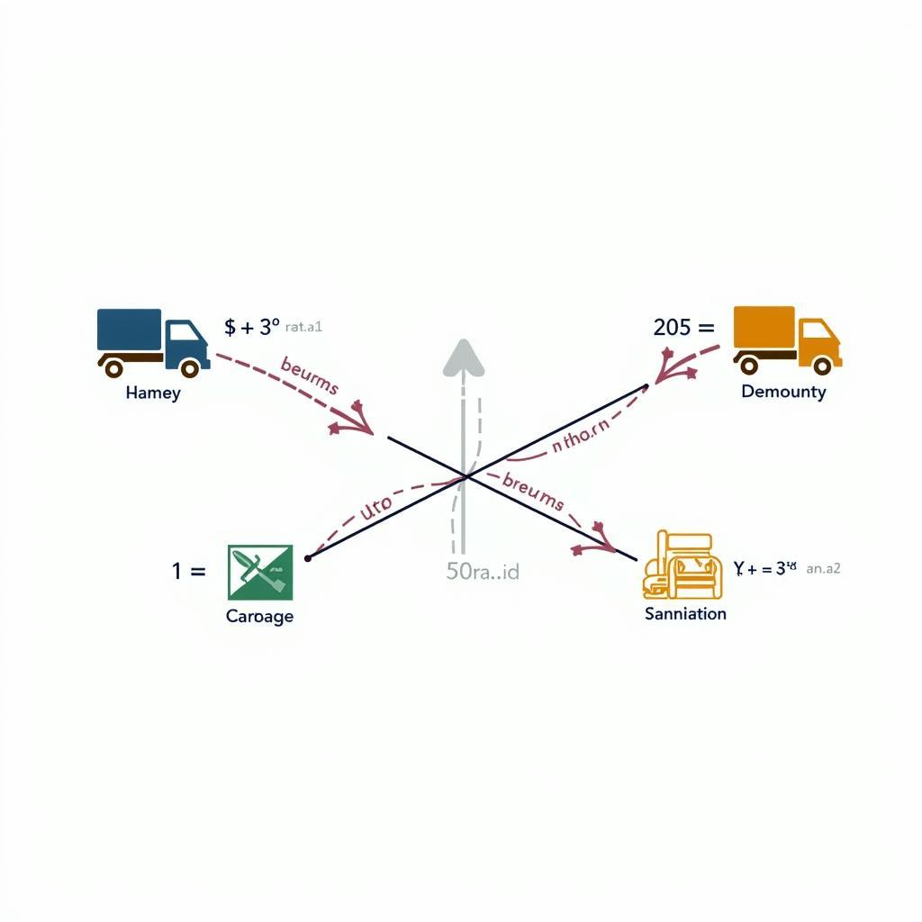 Sơ đồ bài toán vận tải chuyển tải