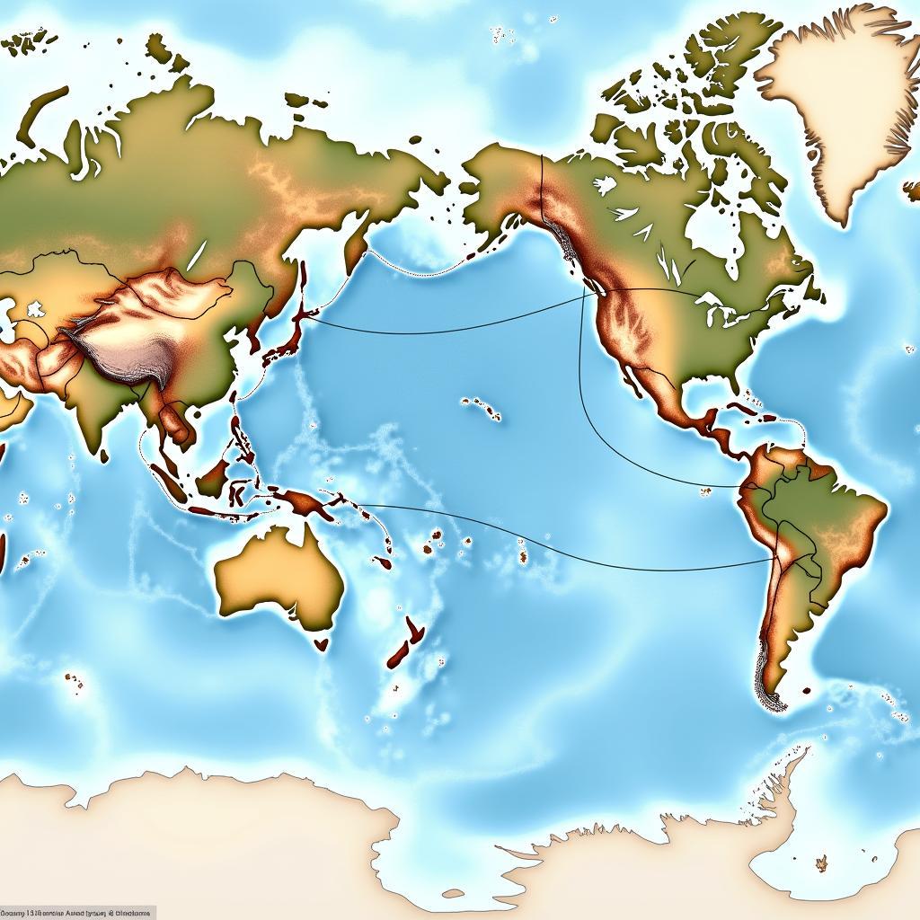 World Sea Route Map