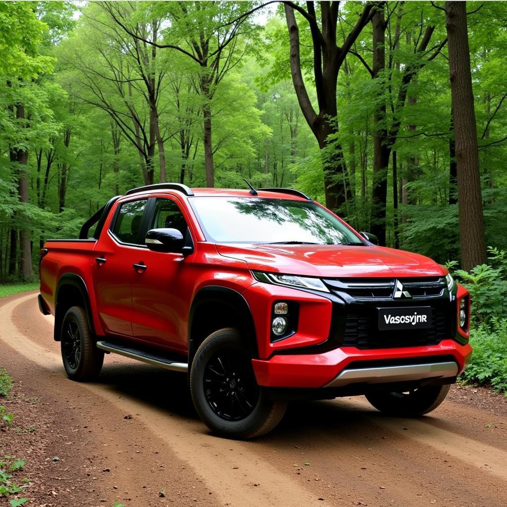 Mitsubishi Triton 2019 màu đỏ