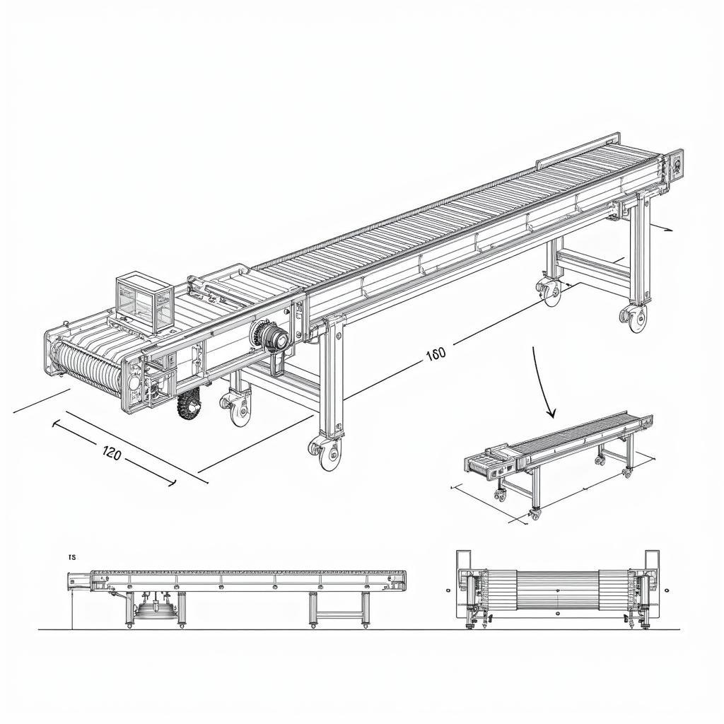 Bản vẽ chi tiết băng tải