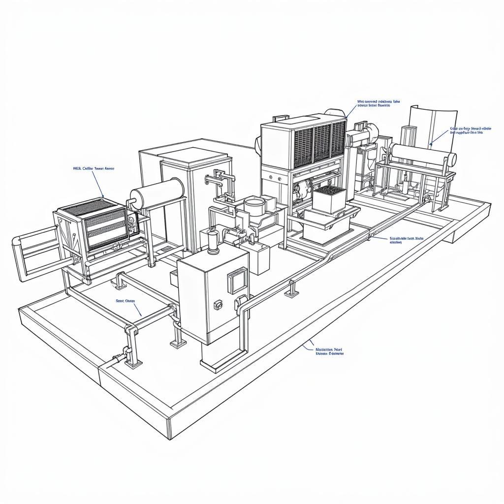 Bản vẽ hệ thống chiller Autocad chi tiết