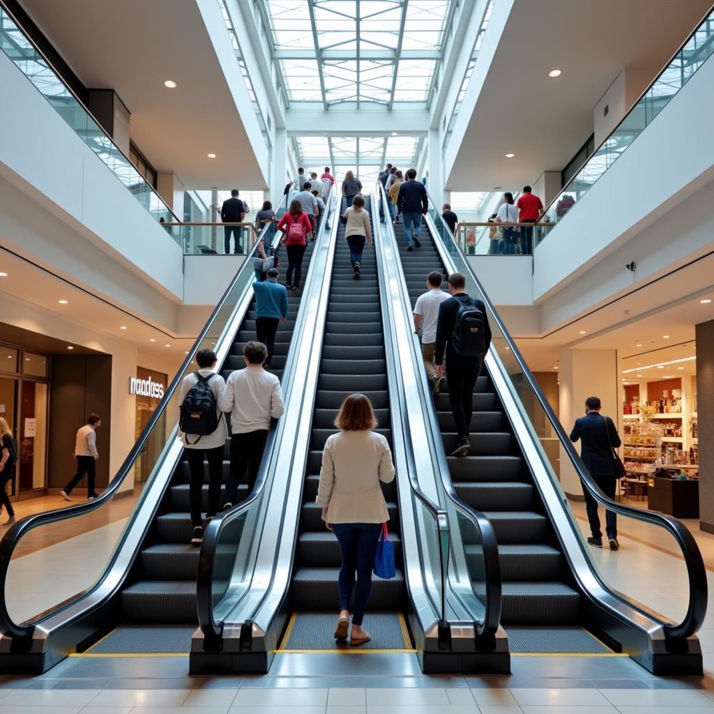 Băng tải chở người escalator