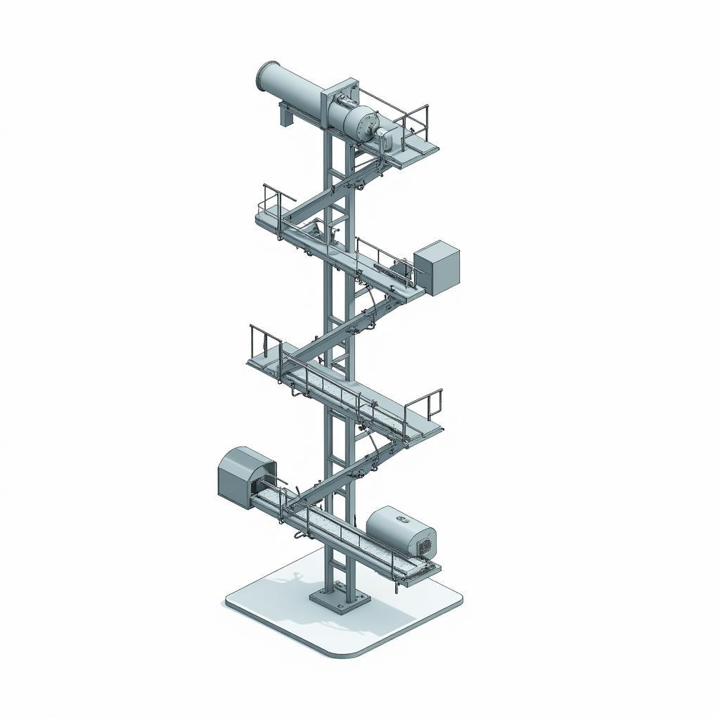 Spiral conveyor structure