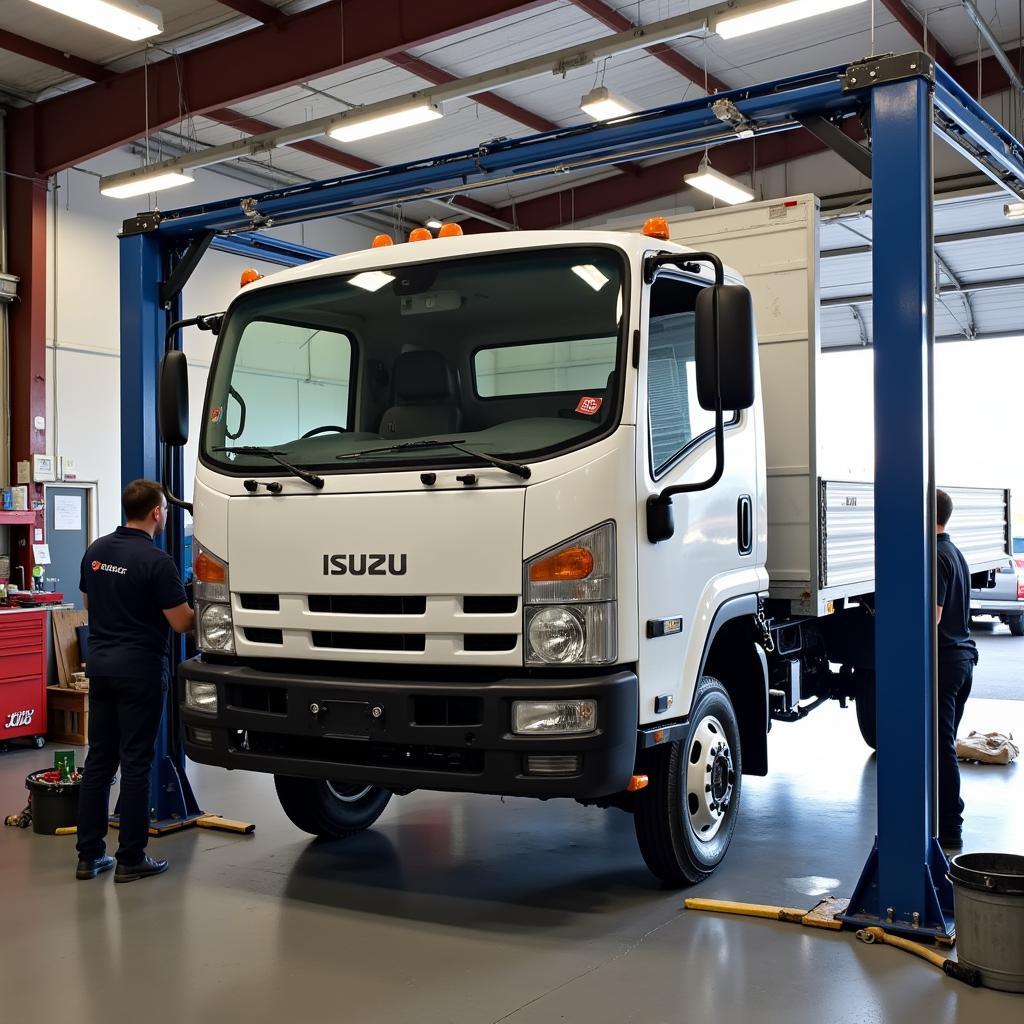 Regular maintenance for Isuzu truck