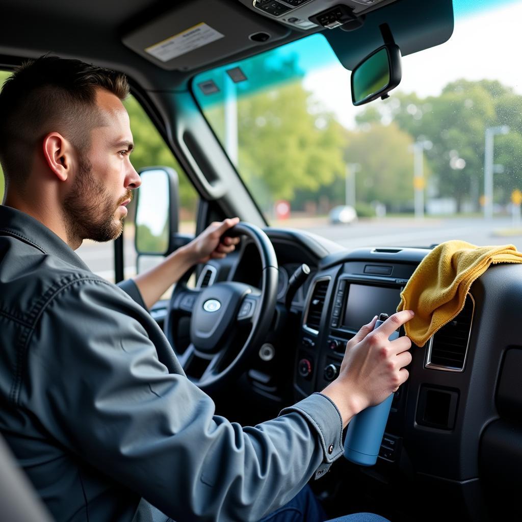 Protecting truck dashboard