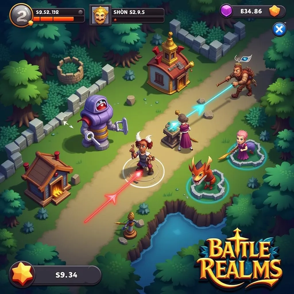 Battle Realms Luyện Ngọc Gameplay: Trải Nghiệm Lối Chơi Thú Vị