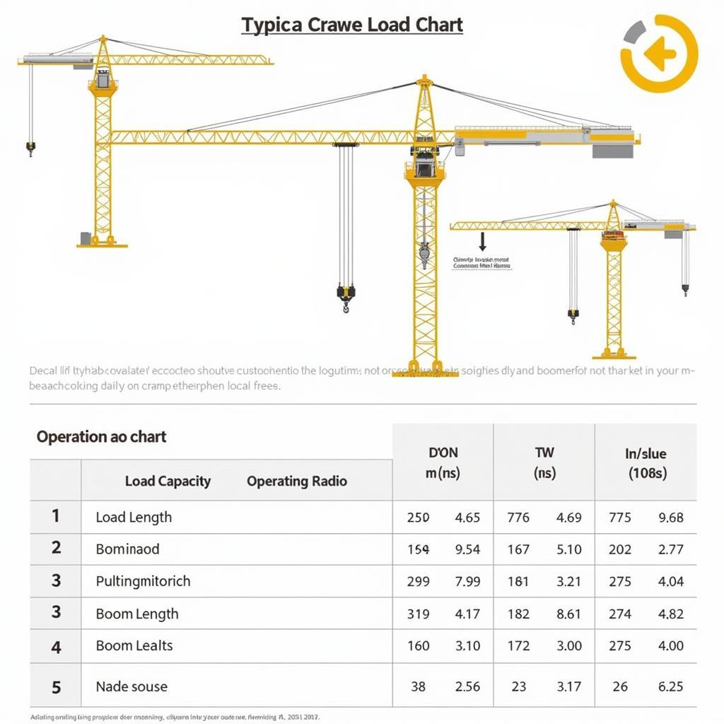 Crane Load Chart Example