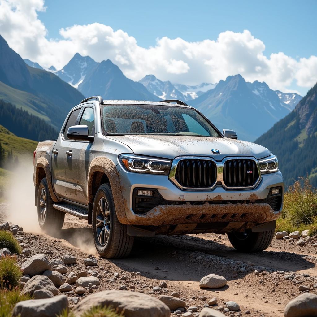 BMW máy dầu bán tải chinh phục địa hình offroad