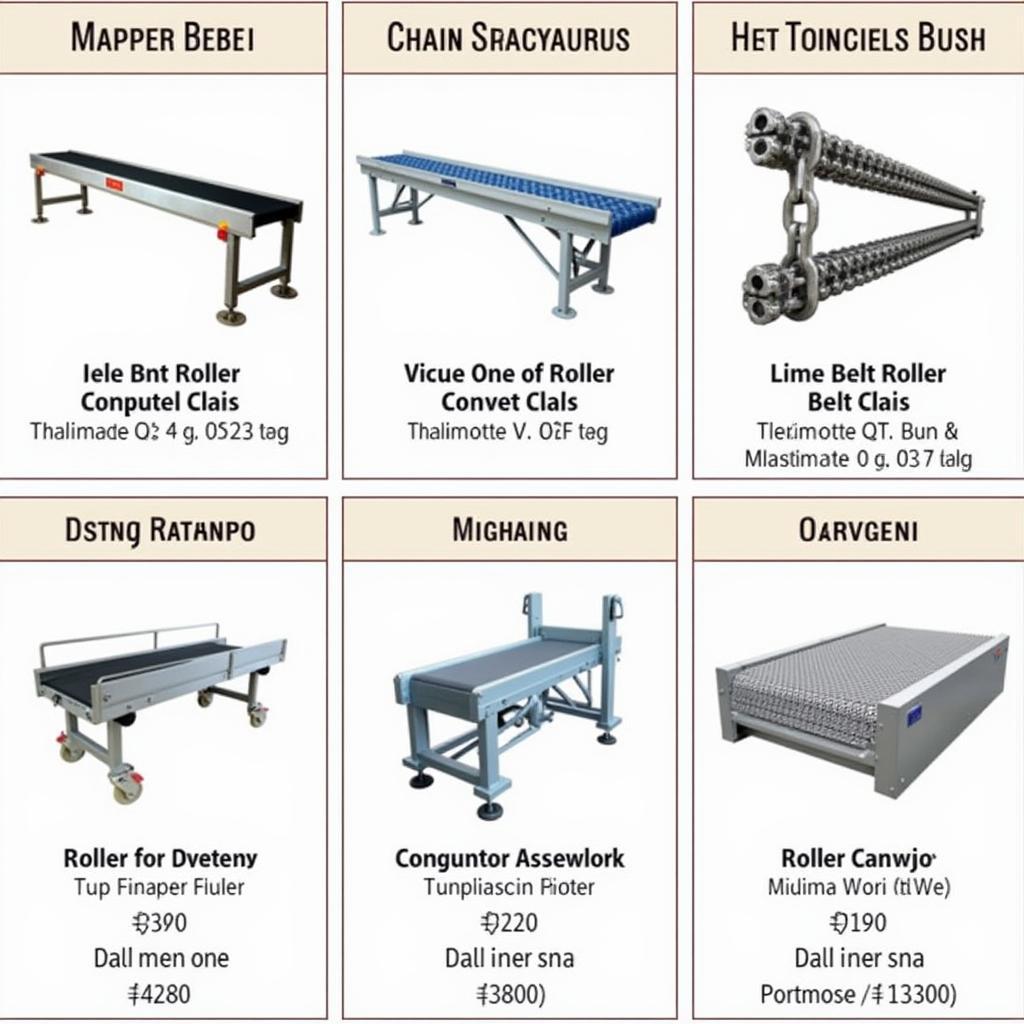 Các loại băng tải lấy phôi phổ biến