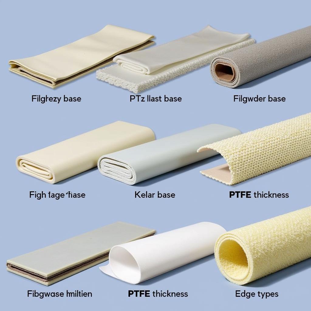 Các loại băng tải PTFE nâu