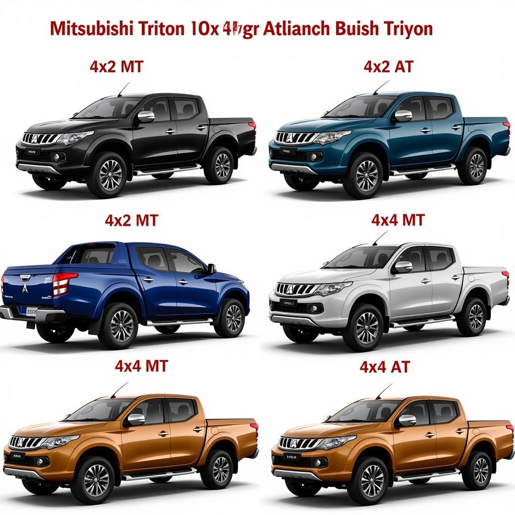 Các phiên bản Mitsubishi Triton 2017