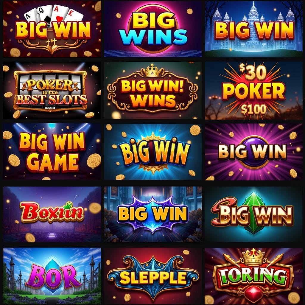 Các thể loại game big win phổ biến