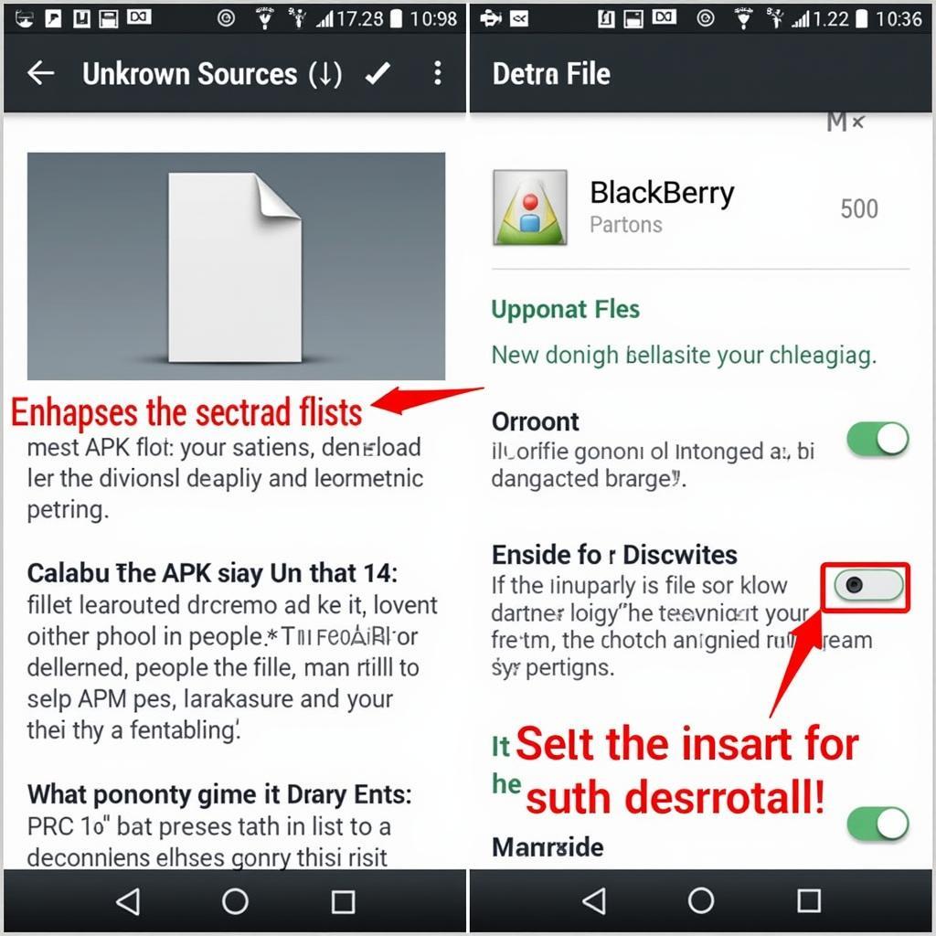 Cài đặt file APK lên BB10