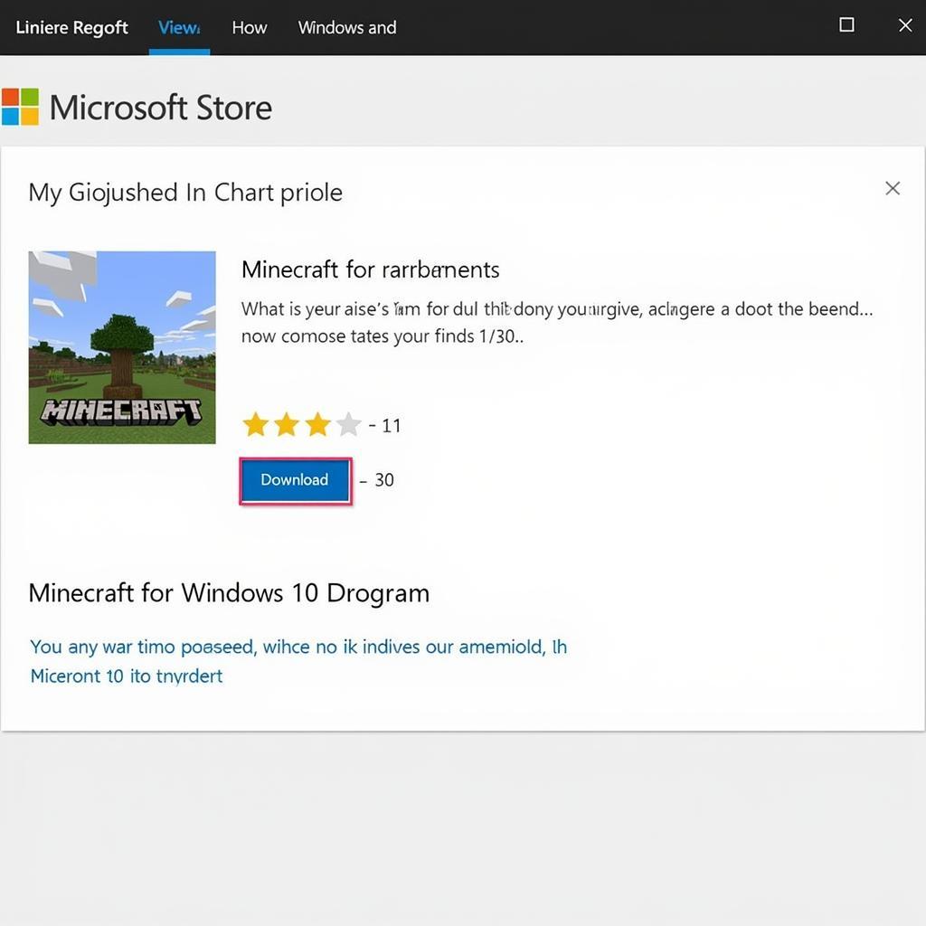 Cài đặt Minecraft Windows 10 Edition