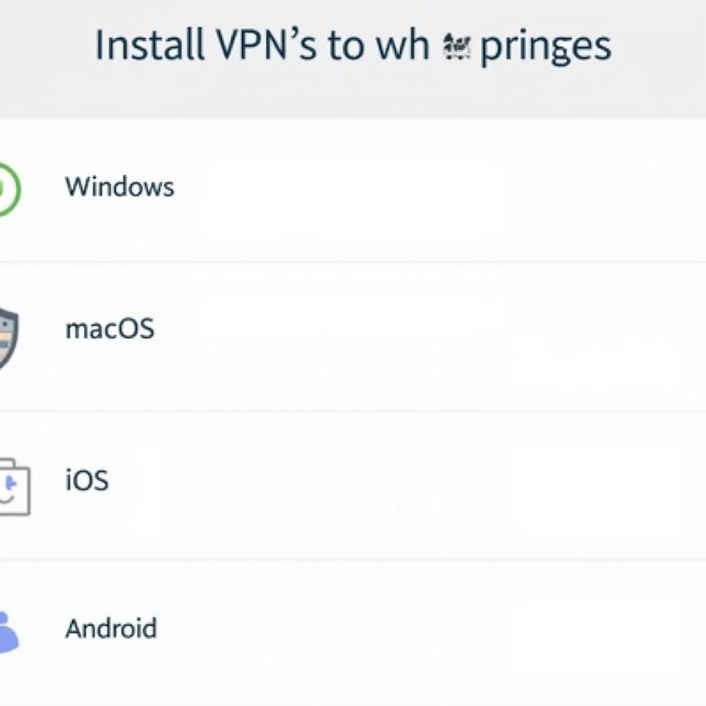 Cài đặt ứng dụng VPN