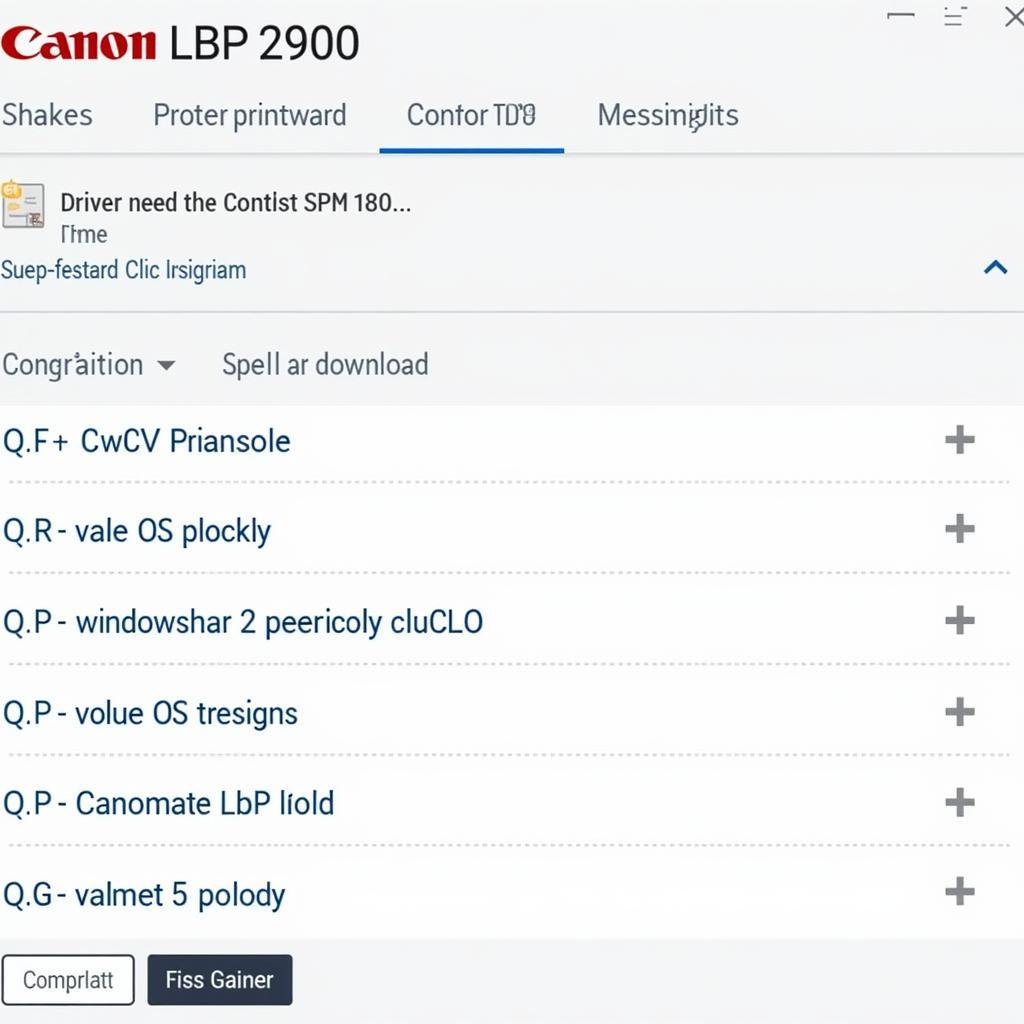 Choosing the correct Canon LBP 2900 driver