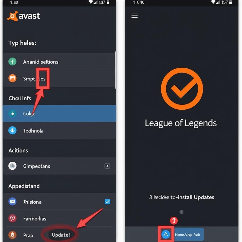 Updating Avast and League of Legends