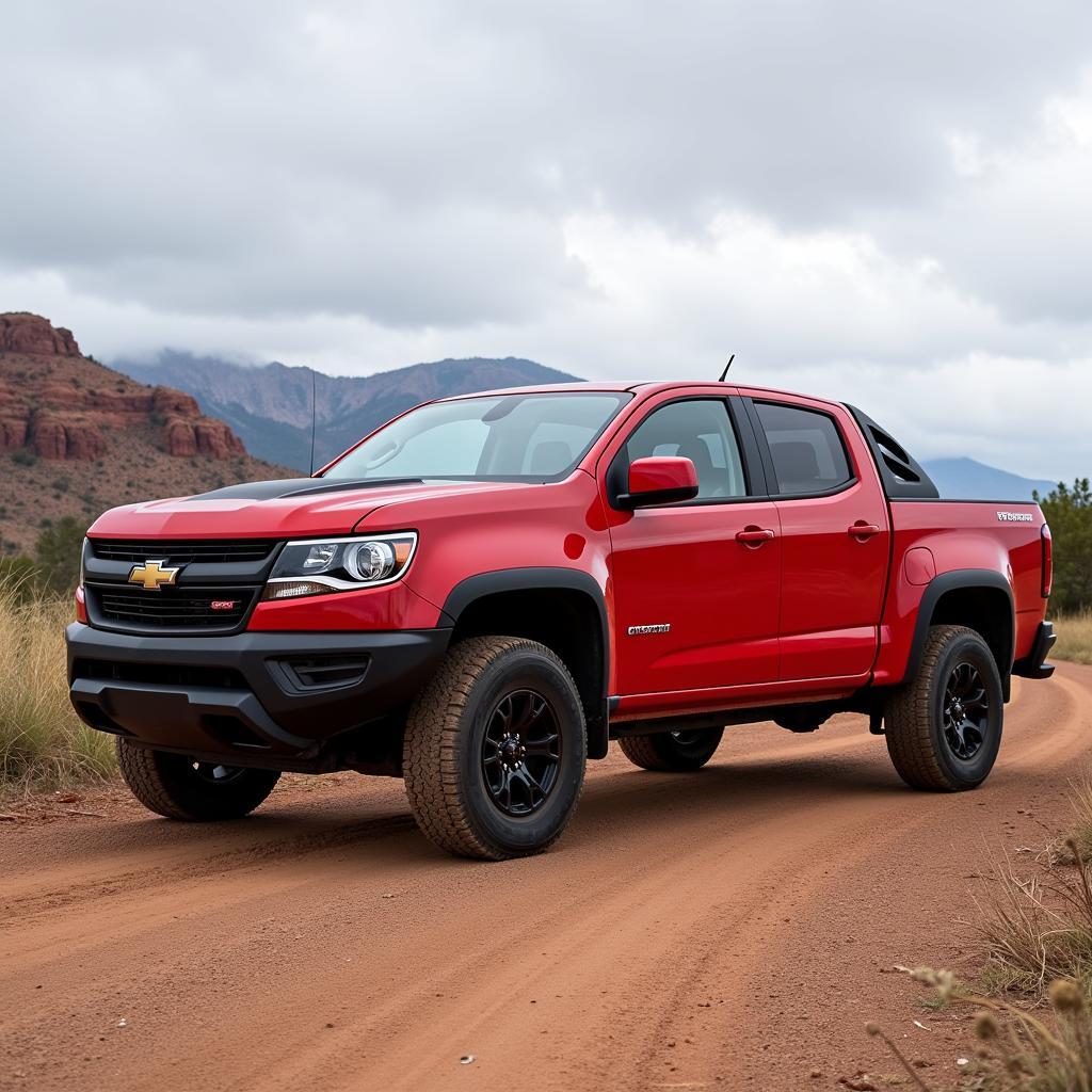 Chevrolet Colorado đỏ