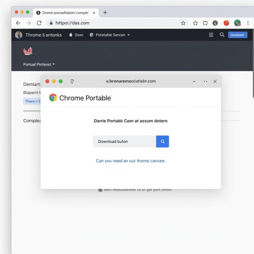 Nút tải xuống Chrome Portable