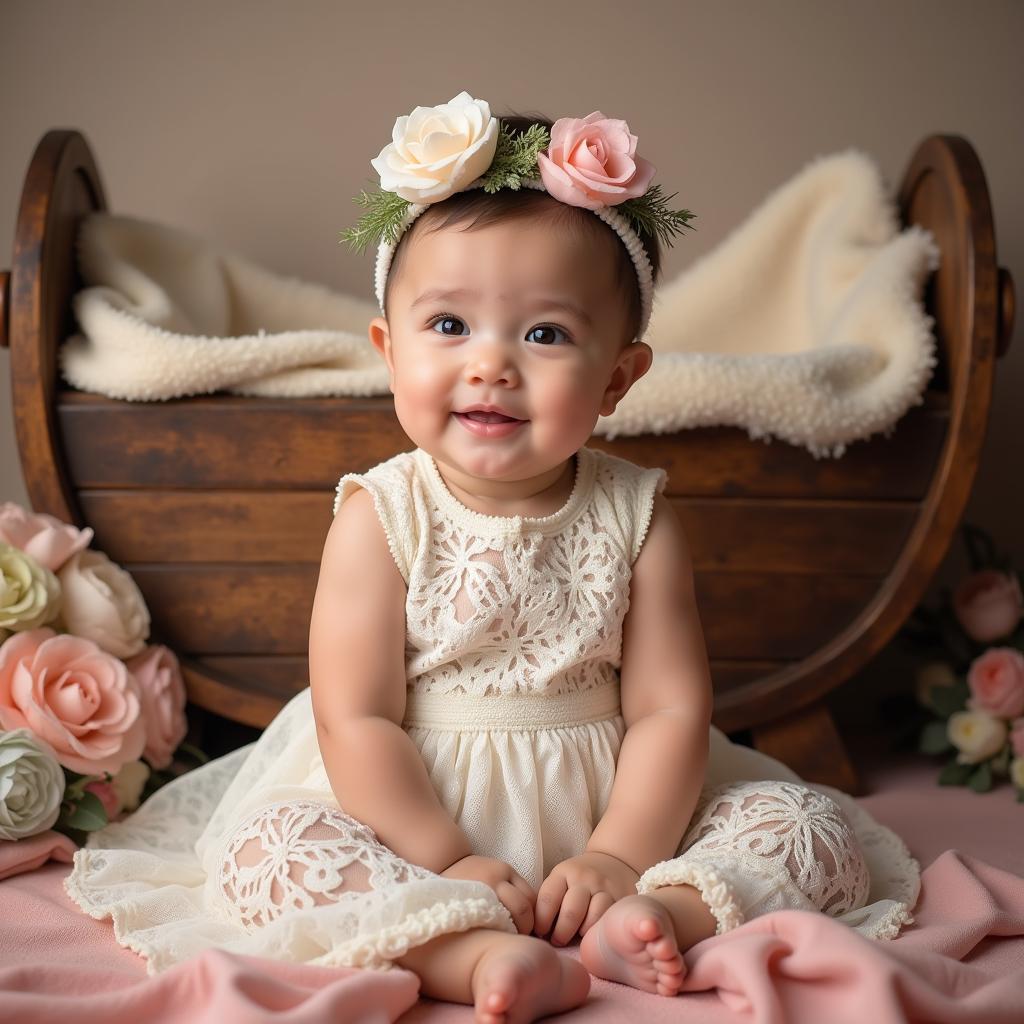 Vintage Baby Girl Photoshoot