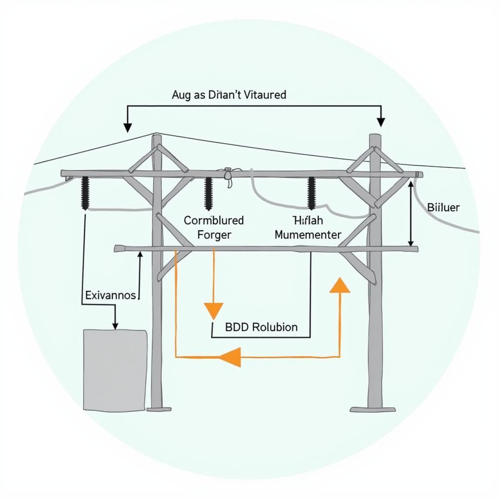 Sơ đồ minh họa hệ thống truyền tải điện HVDC