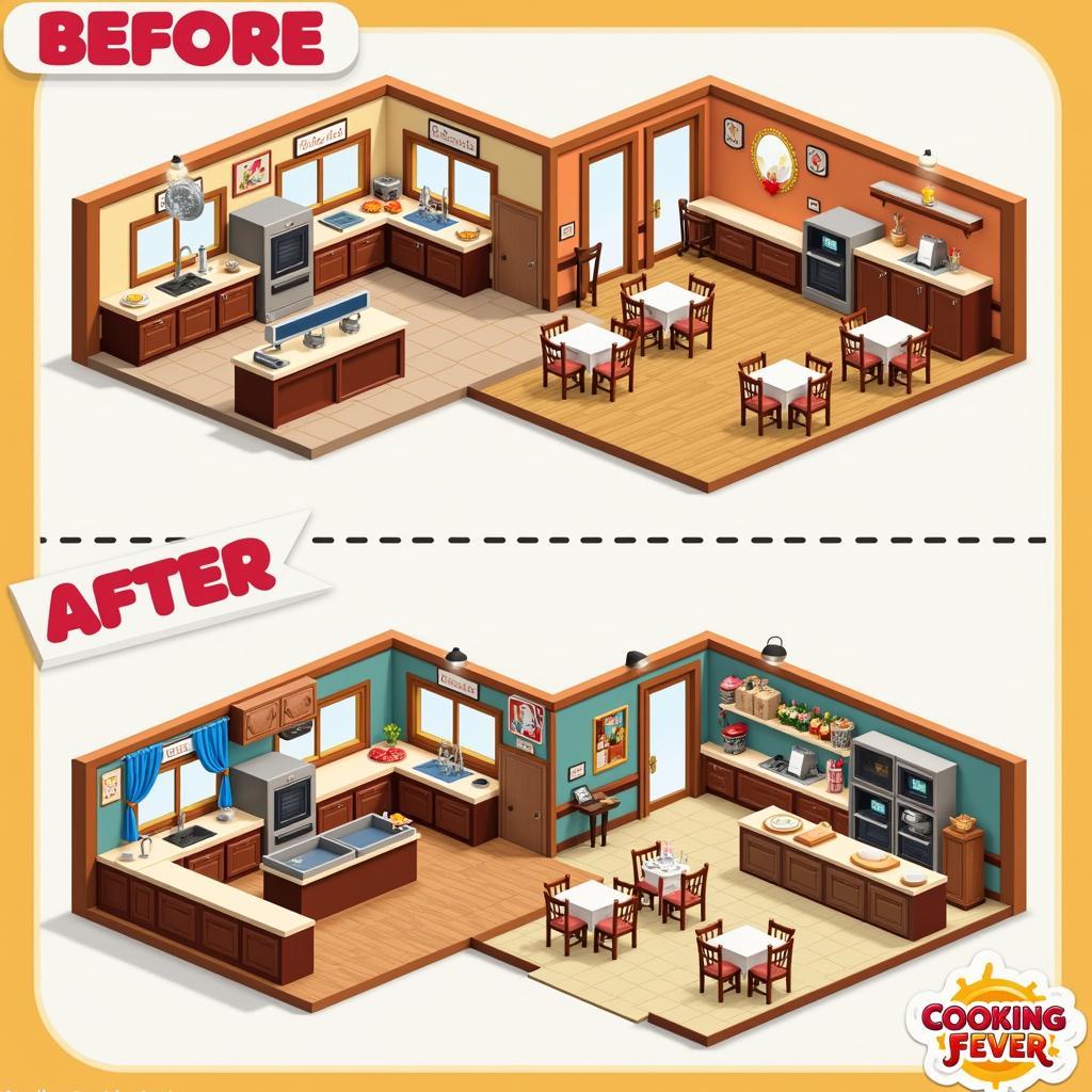 Cooking Fever - Nâng Cấp Nhà Hàng