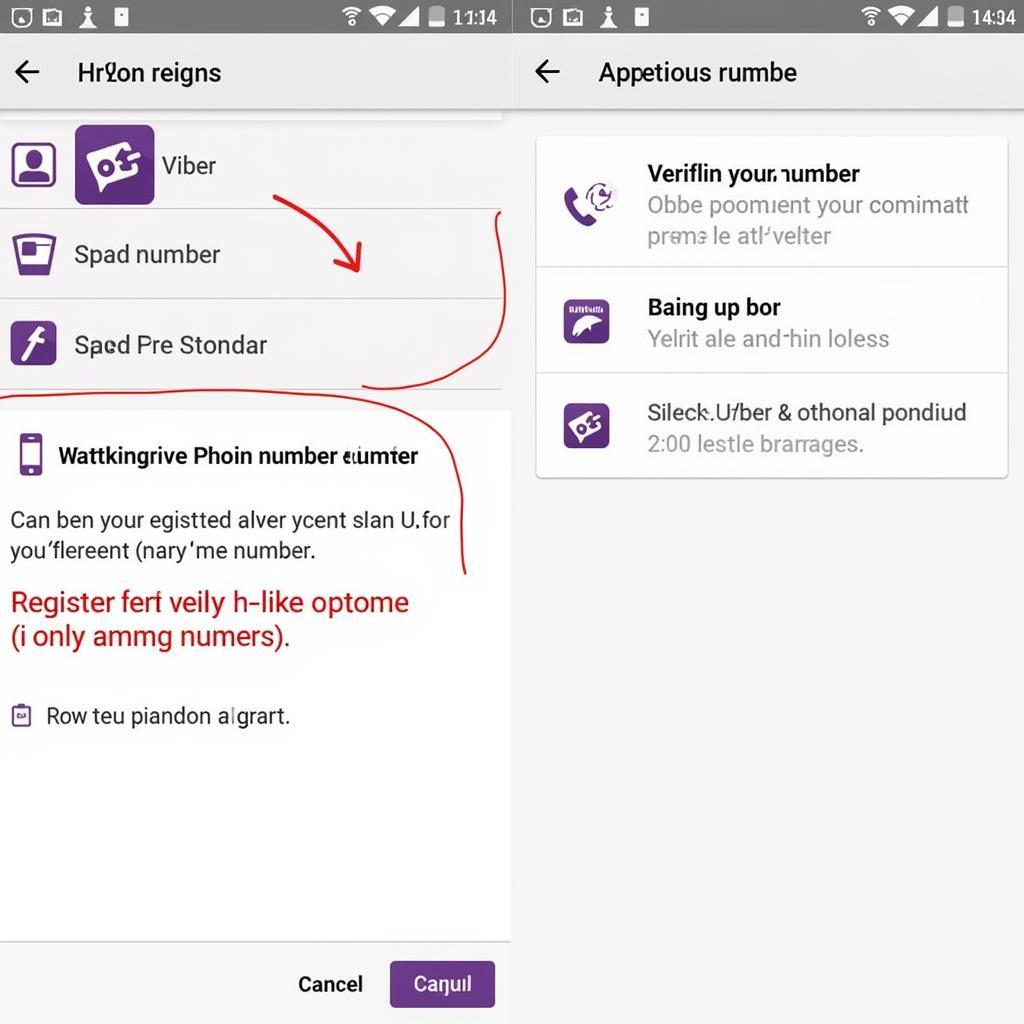 Register Viber Account on Android