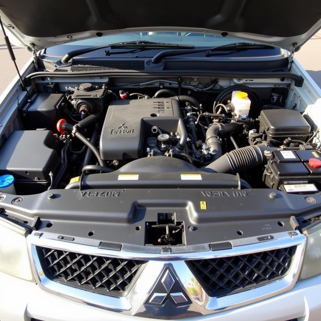 Mitsubishi Triton 2010 engine bay