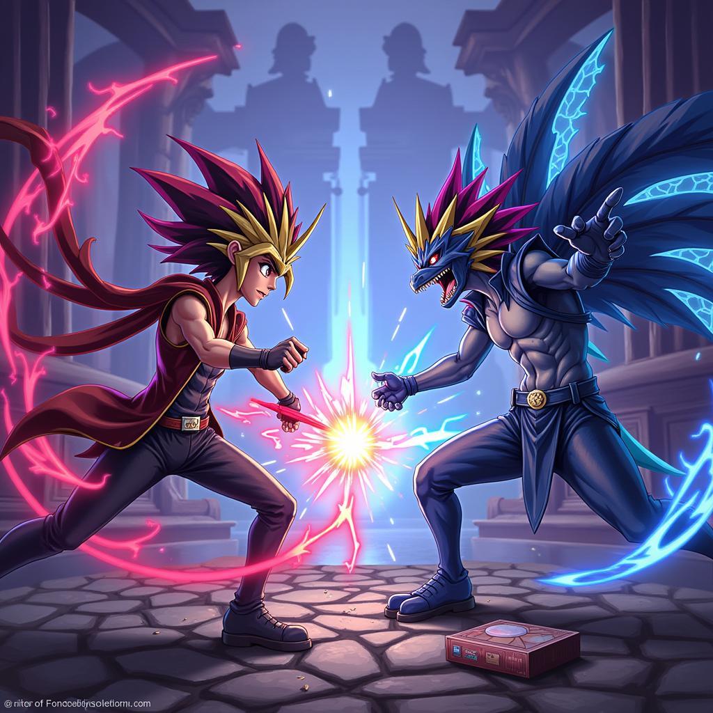 Trận đấu bài ma thuật trong YuGiOh Duel Links Appvn