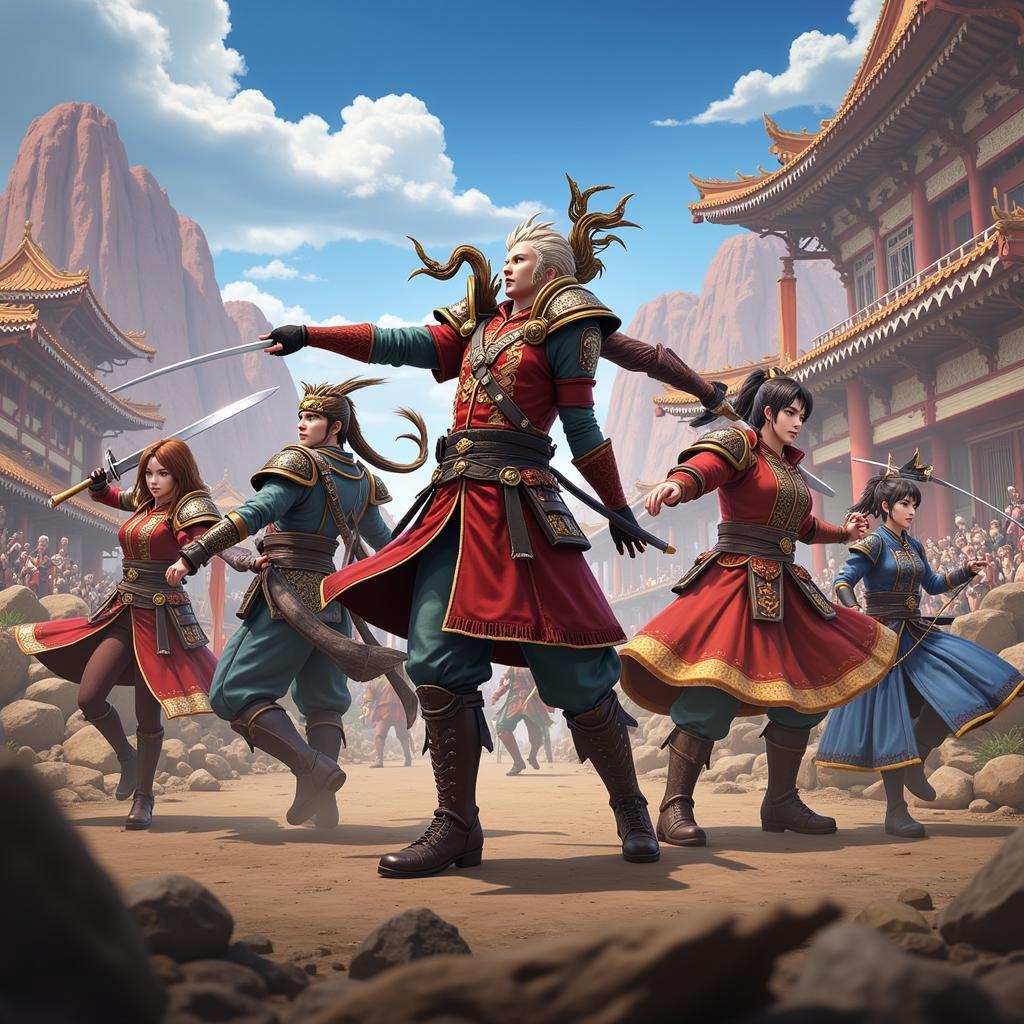 Hình ảnh nhân vật trong Dynasty Warriors 7