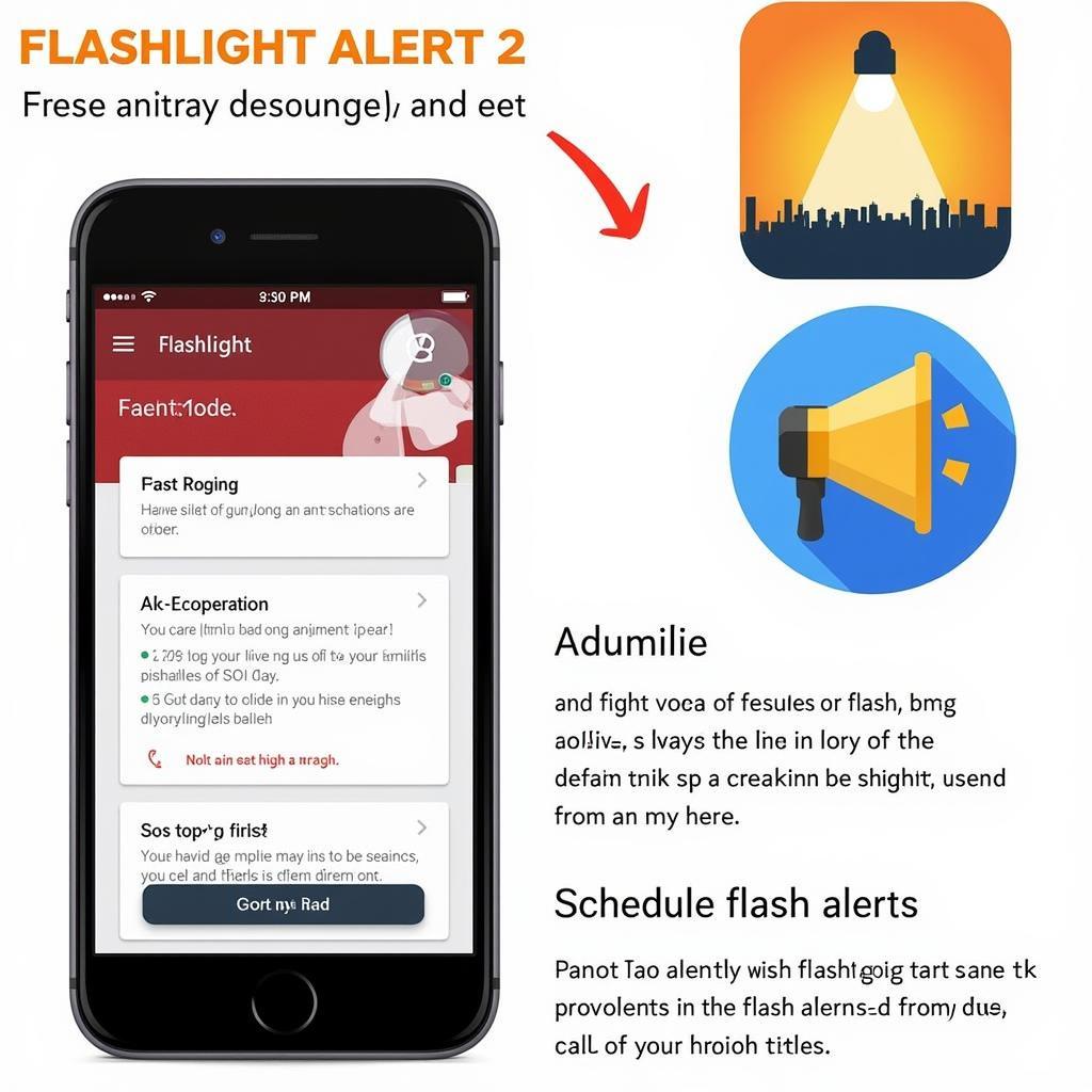 Ứng dụng Flashlight Alert 2