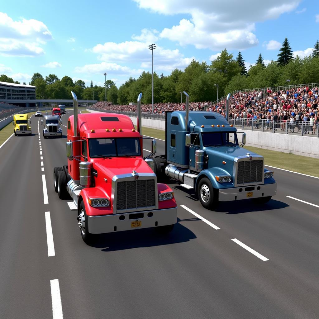 Truck racing game on PC