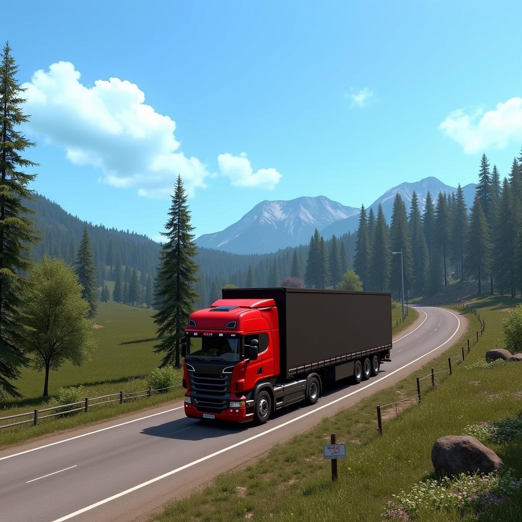 Game lái xe tải Euro Truck Simulator 2