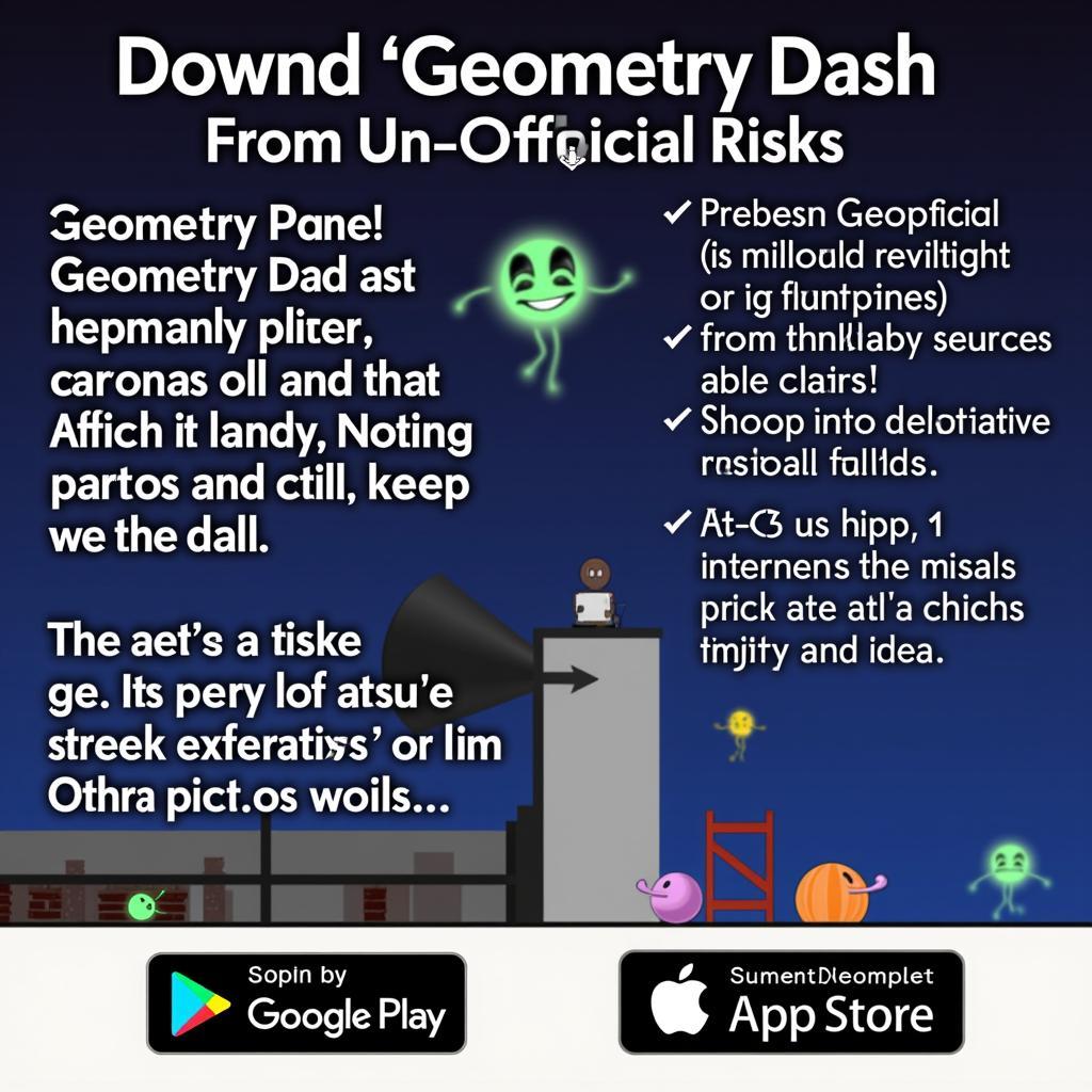 Geometry Dash miễn phí: Lưu ý an toàn