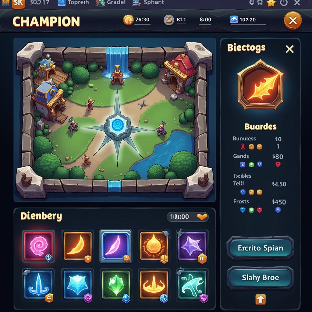 Giao diện game TFT Teamfight Tactics