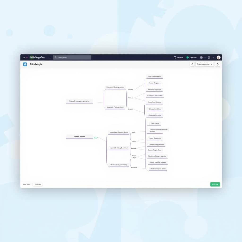 Giao diện phần mềm MindMaple