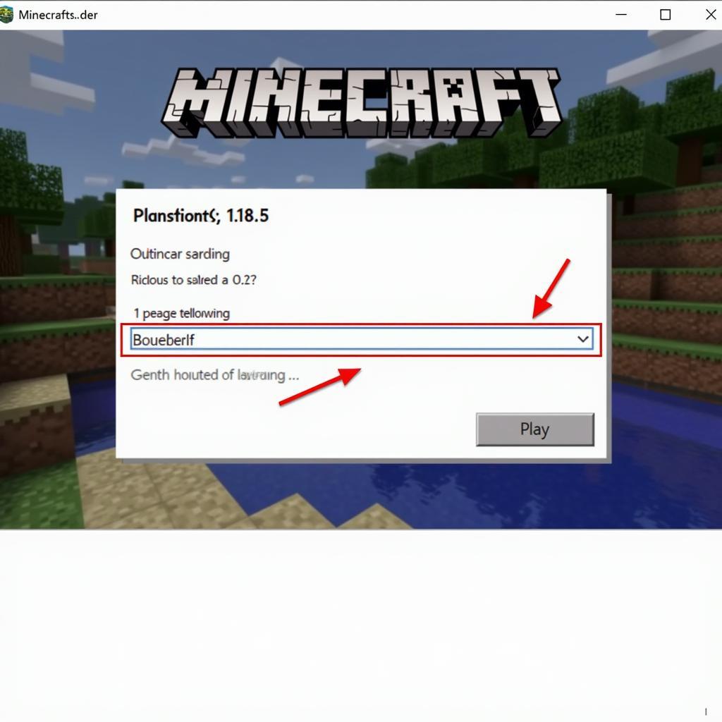 Giao diện Minecraft 1.18.5