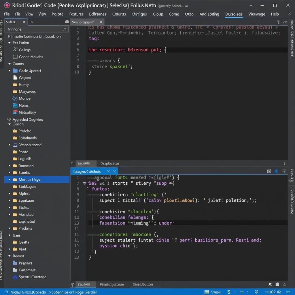 Giao diện Visual Studio Code