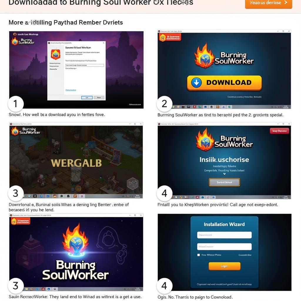 Hướng dẫn burning soulworker tải và cài đặt