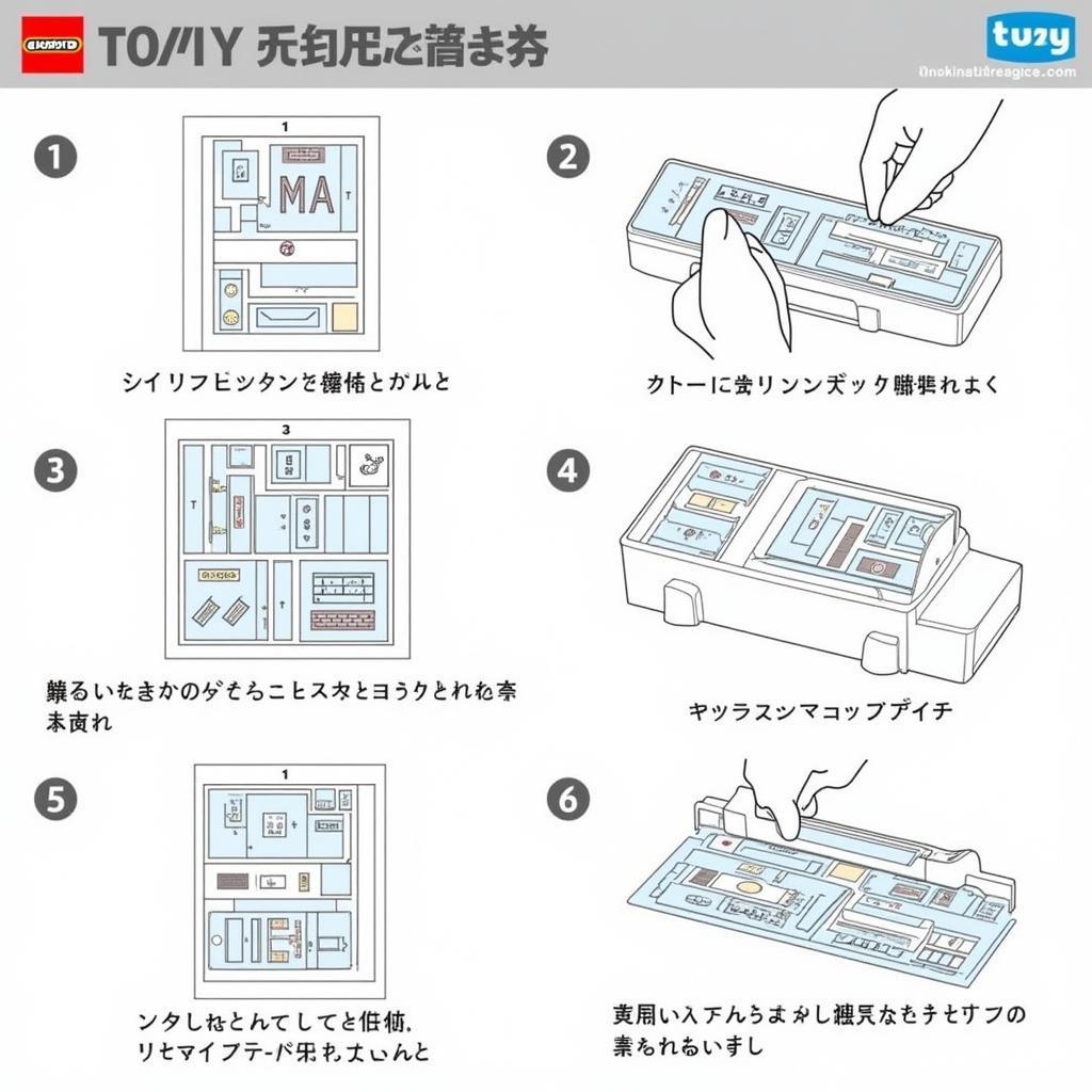 Các bước sử dụng form in decal Tomy 133