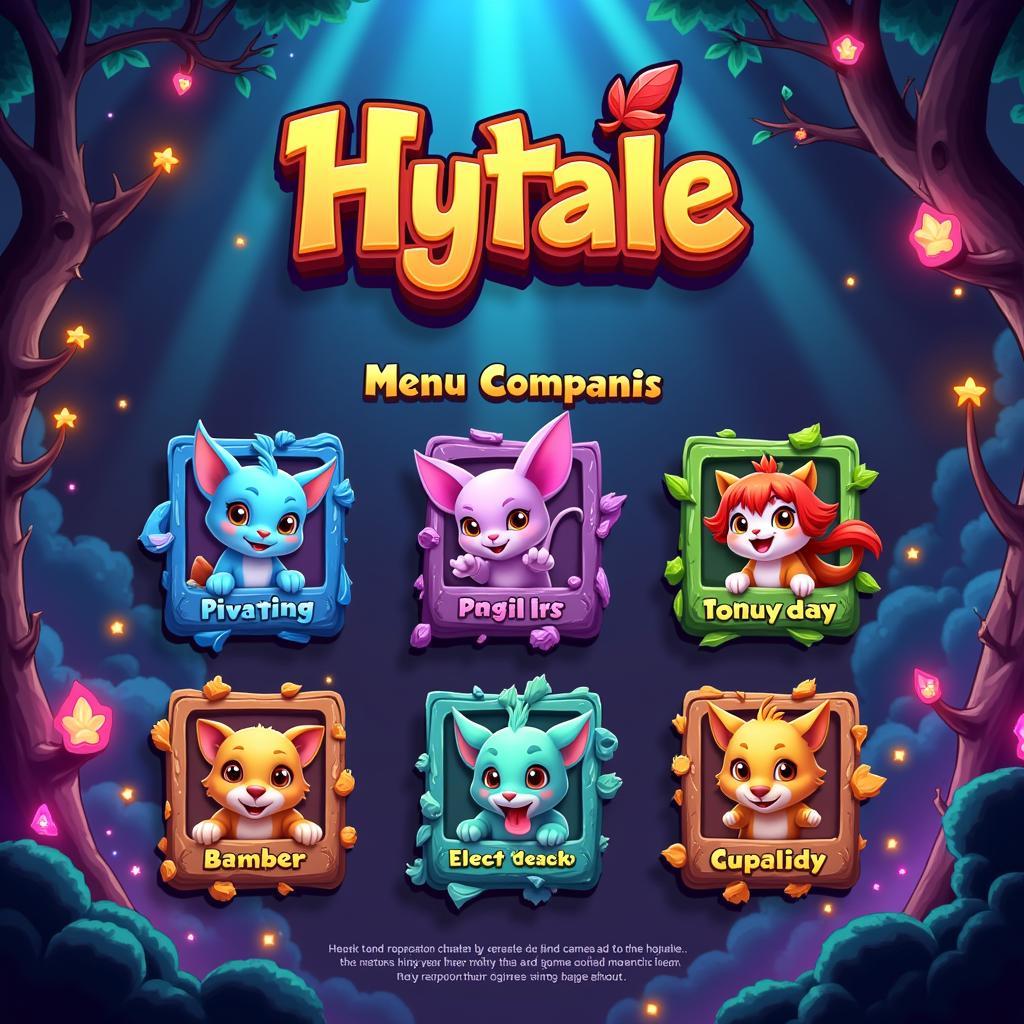 Giao diện chính Hytale