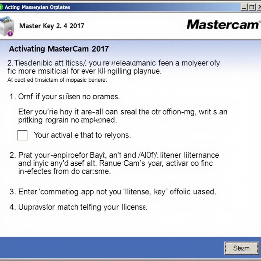 Kích Hoạt Bản Quyền Mastercam 2017