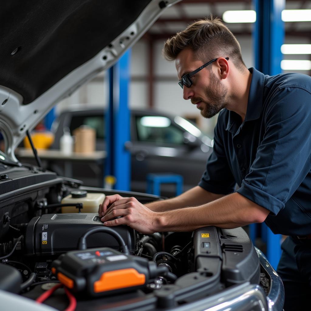 Kiểm tra động cơ Chevrolet bán tải cũ