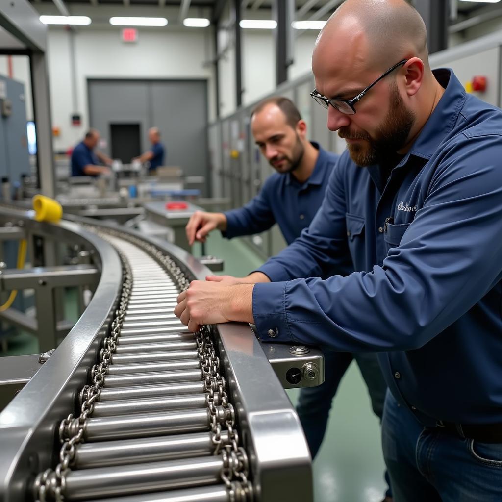 Installing a Stainless Steel Chain Conveyor