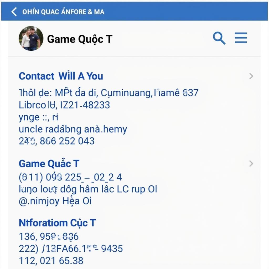 Liên hệ Game Quốc Tế