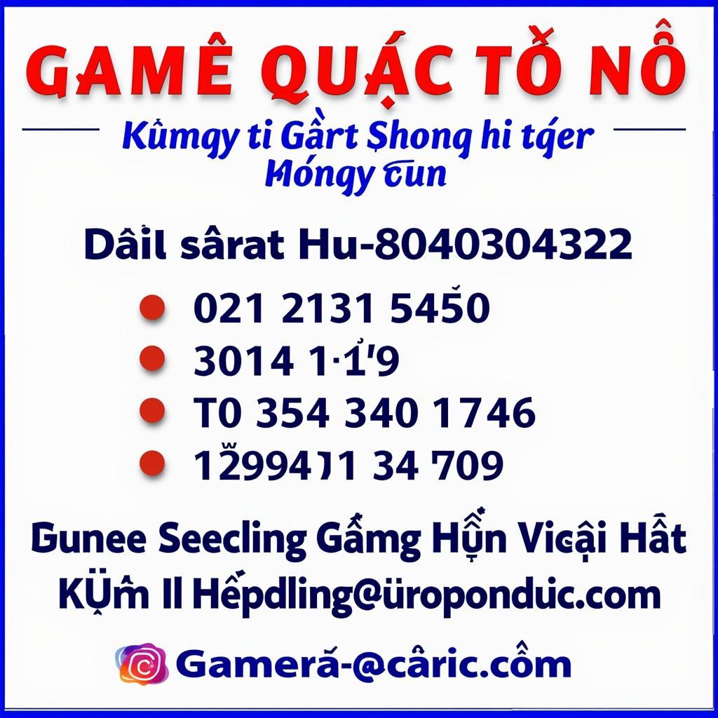 Liên hệ Game Quốc Tế