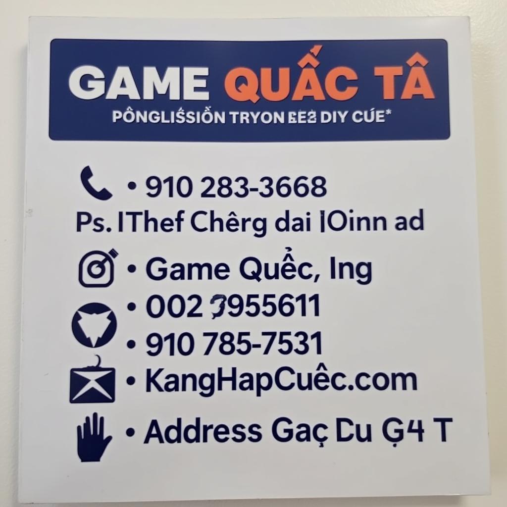 Liên hệ Game Quốc Tế